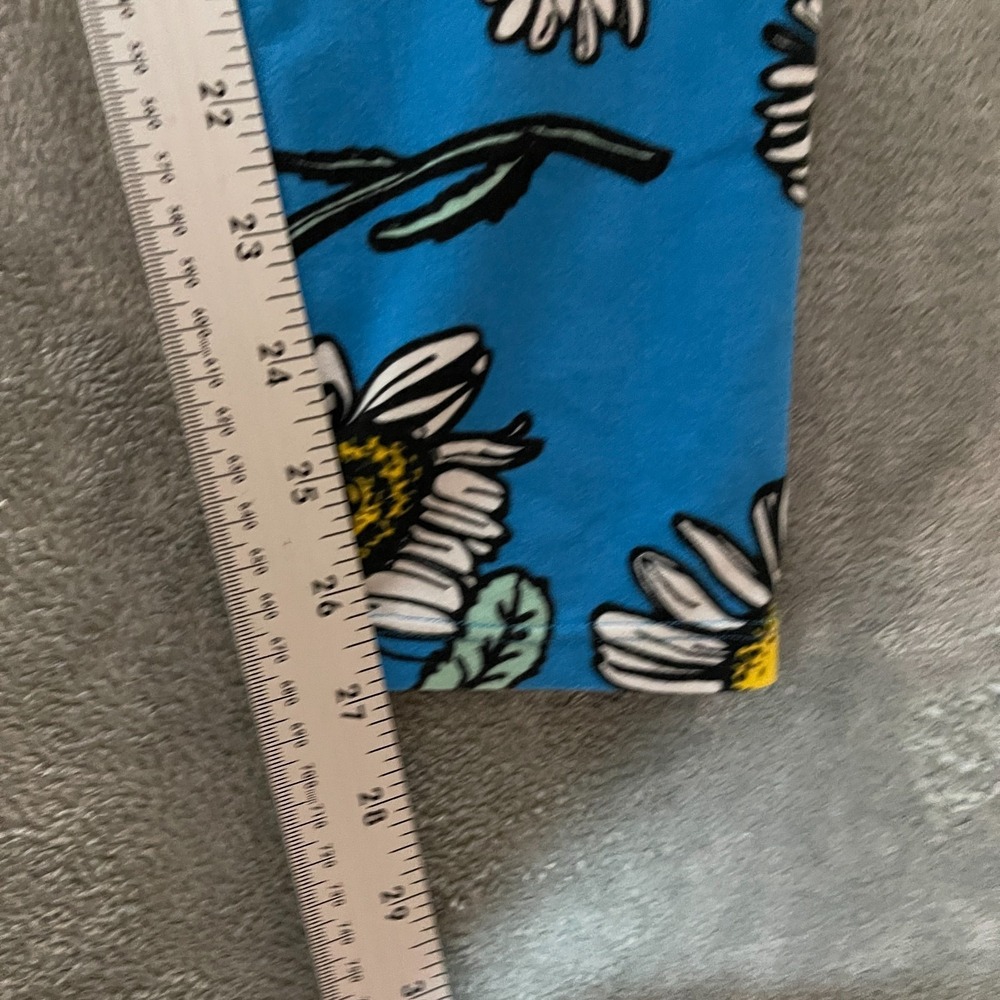 Lularoe Women Colorful Floral Artsy Stretch High Rise Tall Curvy Crop Legging OS - Picture 7 of 8